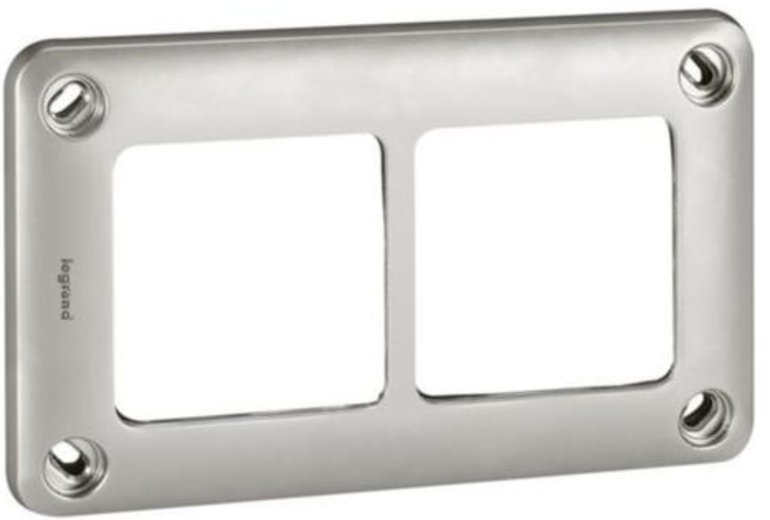 PLACA 2 ELEMENTOS HORIZONTAL SOLIROC 110X181MM